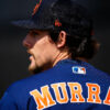 Feb 18, 2023; West Palm Beach, FL, USA; Houston Astros pitcher Jayden Murray (72) during spring training workouts.