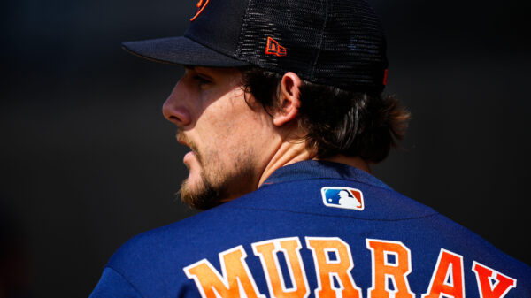 Feb 18, 2023; West Palm Beach, FL, USA; Houston Astros pitcher Jayden Murray (72) during spring training workouts.