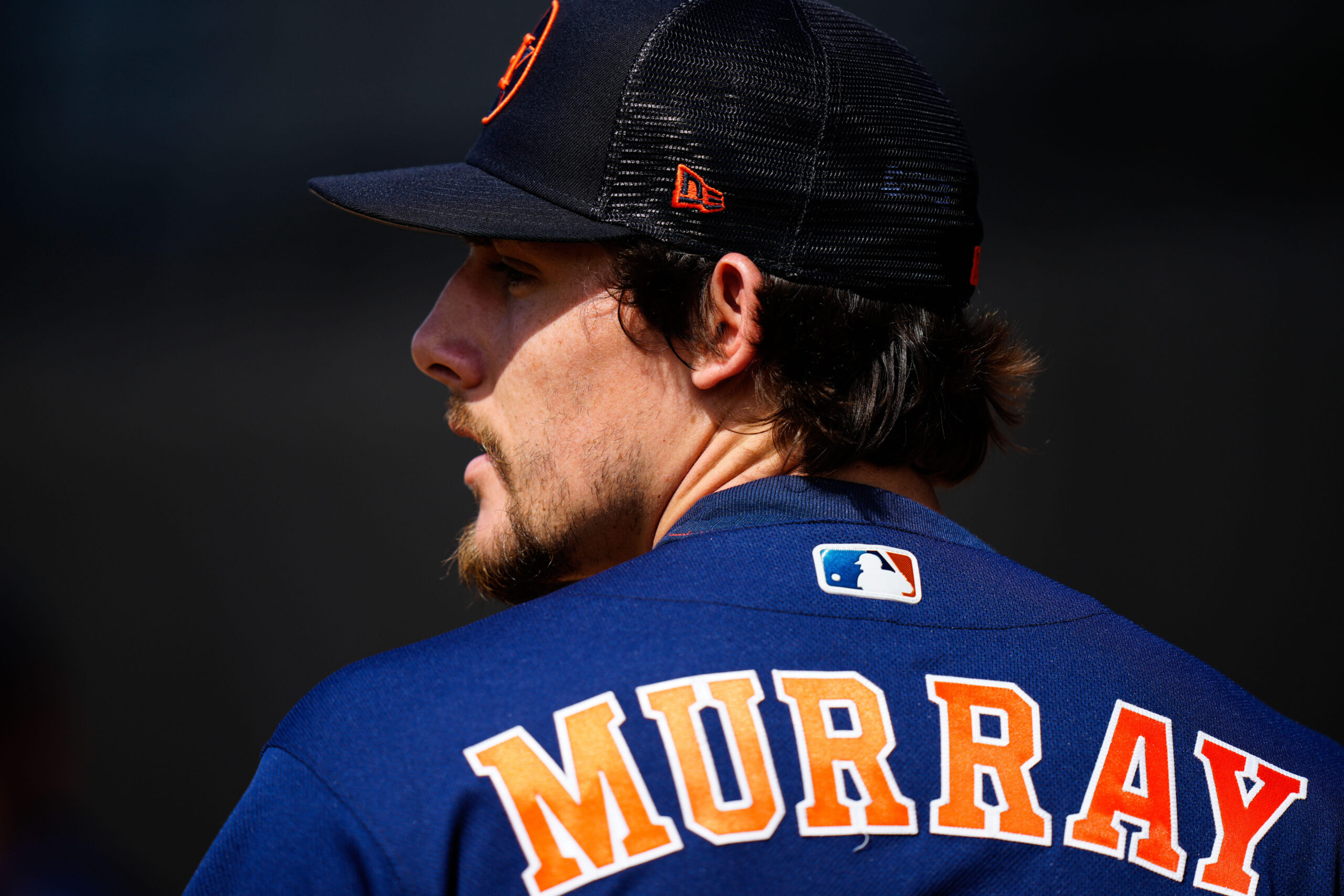 Feb 18, 2023; West Palm Beach, FL, USA; Houston Astros pitcher Jayden Murray (72) during spring training workouts.